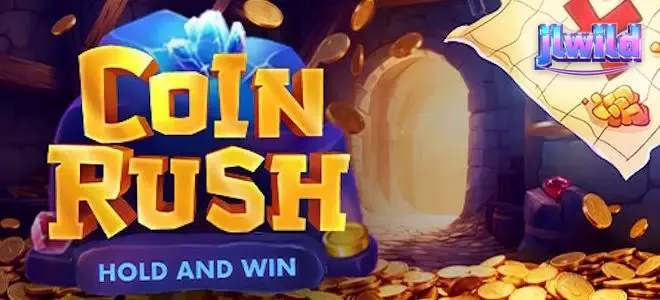 Isang sulyap sa mabilis at makulay na interface ng Coin Rush slot game.